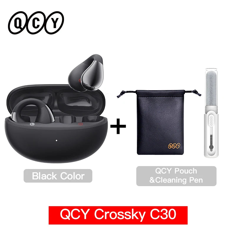 QCY C30 Open-Ear Bluetooth Sports Ear Clip Earbuds