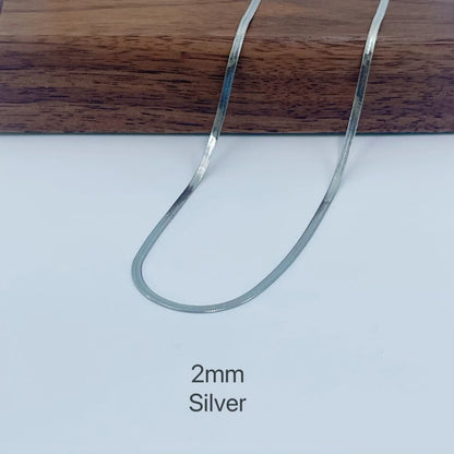 Minimalist Gold Snake Chain Necklace