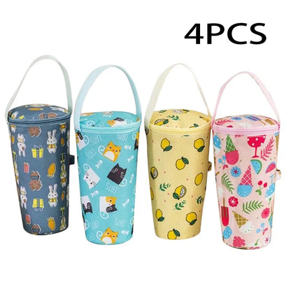 Water Bottle Tote Bag Universal Pouch Heat Preservation Insulated Cooler Bag Outdoor Traveling Camping Hiking Water Bottle Cove
