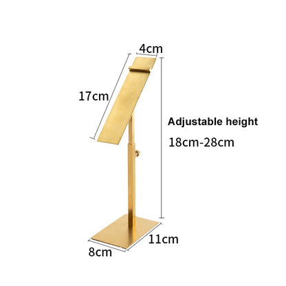 Home Accessories Display Props Stainless Steel Adjustable Polished Gold And Silver Hanging Bag Handbag Purse Stand