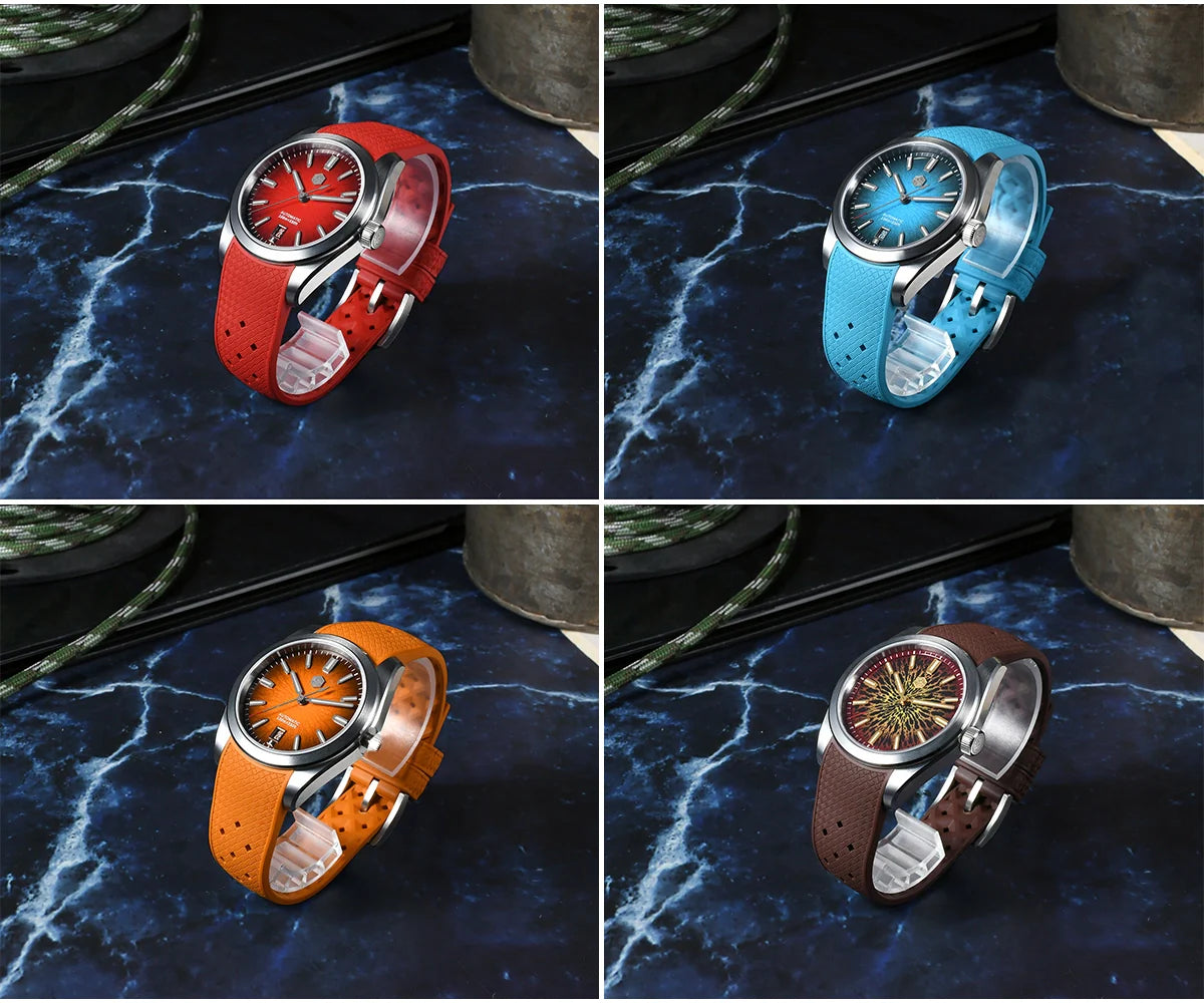 San Martin FKM 36/39/42mm JianZhan Dial Men Watch Miyota 9015 SN0144G