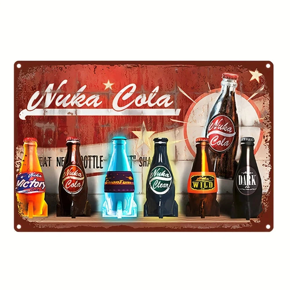 Vintage Metal Tin Poster BBQ Beer Bar Retro Metal Tin Signs Posters Plate Wall Decor for Bar Restaurant Cafe Clubs Retro Plaque