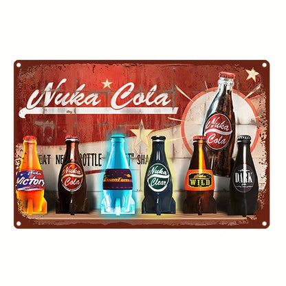 Vintage Metal Tin Poster BBQ Beer Bar Retro Metal Tin Signs Posters Plate Wall Decor for Bar Restaurant Cafe Clubs Retro Plaque