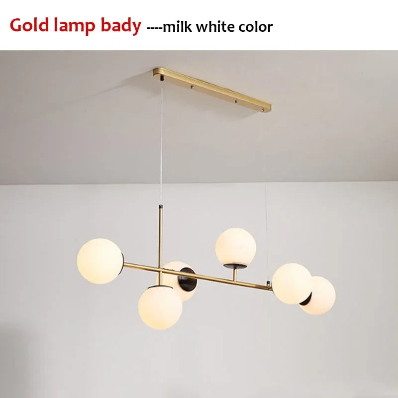 Floating Glass Ball Hanging Light for Dining & Kitchen
