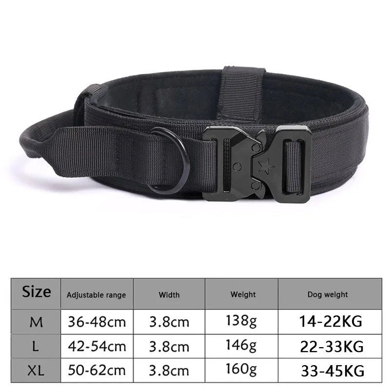Tactical Dog Collar Leash with Bungee Design