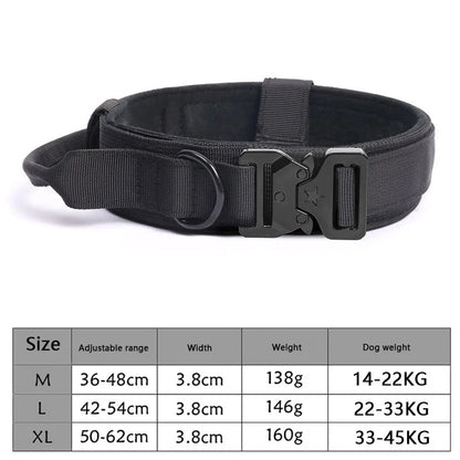 Tactical Dog Collar Leash with Bungee Design