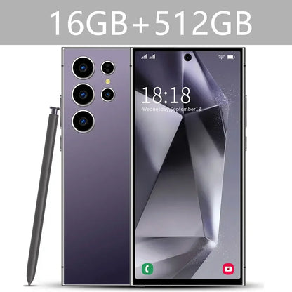 S24 Ultra Smart Mobile Phones Smartphone 5G Dual SIM Snapdragon 8 gen 3 Cell Phone 16G 1TB Android Global Version Cellphones