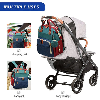 3-in-1 Diaper Bag & Baby Bed