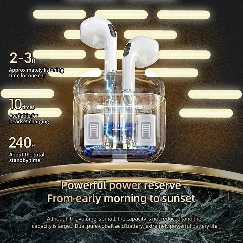 Wireless Bluetooth Earphones 5.3 With Charging Bin Display Touch Control Earbuds for Muisc