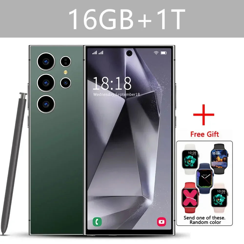S24 Ultra Smart Mobile Phones Smartphone 5G Dual SIM Snapdragon 8 gen 3 Cell Phone 16G 1TB Android Global Version Cellphones