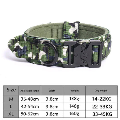 Tactical Dog Collar Leash with Bungee Design