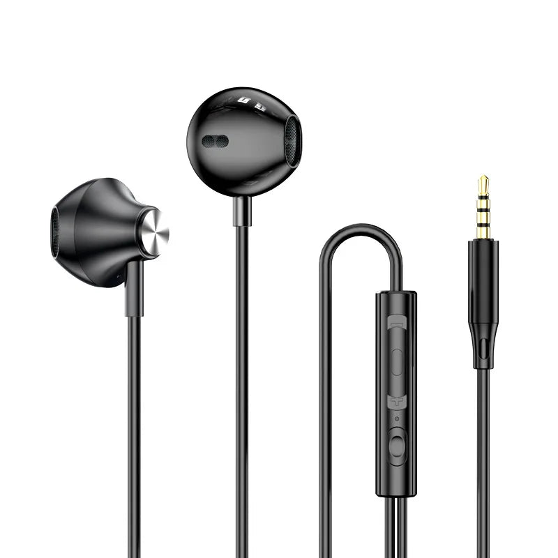 9D Stereo Type C&3.5mm Gaming Headsets Wired Earphones In-ear Headphones HiFi Bass Earphones for Samsung Earbud In Mic Handsfree
