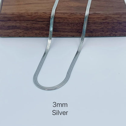 Minimalist Gold Snake Chain Necklace