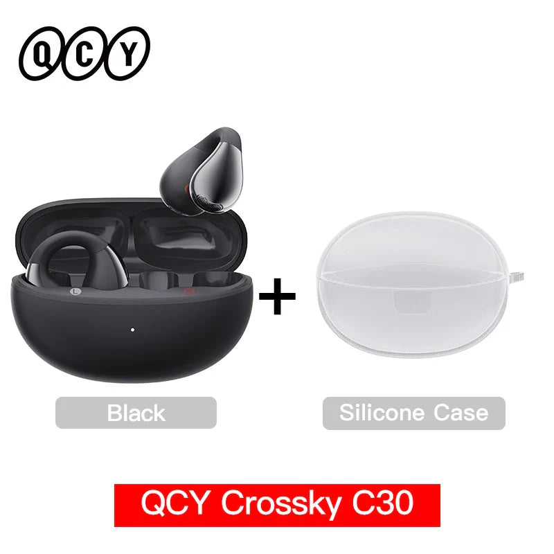 QCY C30 Open-Ear Bluetooth Sports Ear Clip Earbuds