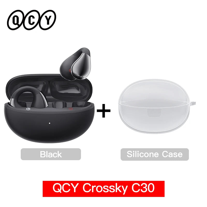 QCY C30 Open-Ear Bluetooth Sports Ear Clip Earbuds