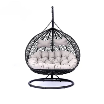 Gardeon Sun Lounge Setting Wicker Lounger Day Bed Patio Outdoor Furniture Black