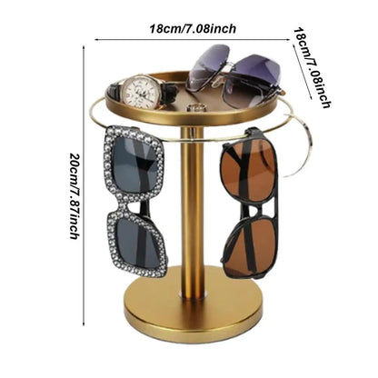 360 Rotating Sunglasses Storage Rack for Eyewear Organization