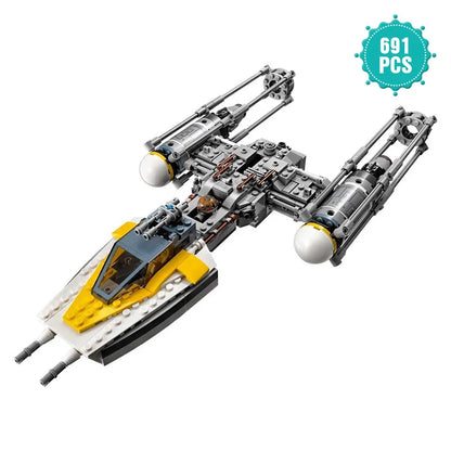 Y-Wing Starfighter Building Blocks Toy Set for Kids