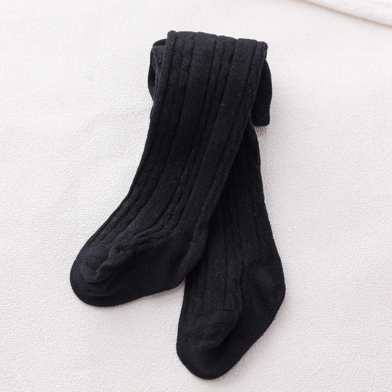 Cute Baby Girls Knit Tights Spring Autumn Winter Toddler Cotton