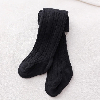 Cute Baby Girls Knit Tights Spring Autumn Winter Toddler Cotton