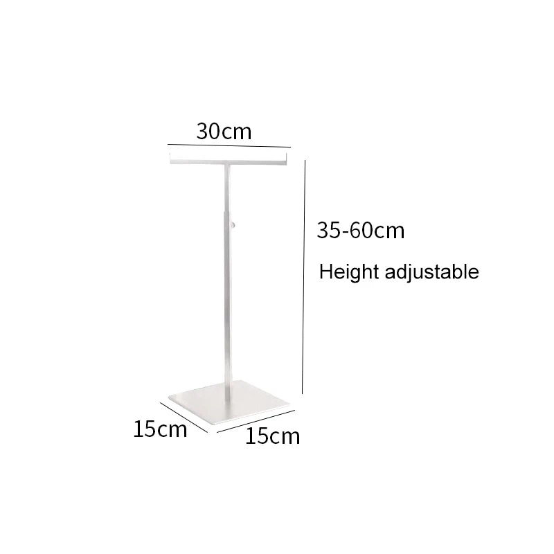 Home Accessories Display Props Stainless Steel Adjustable Polished Gold And Silver Hanging Bag Handbag Purse Stand
