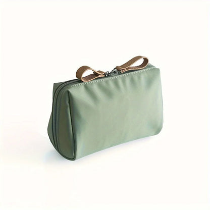 Small Solid Color Portable Makeup Bag, Travel Cosmetic Pouch, Storage Organizer For Daily Use
