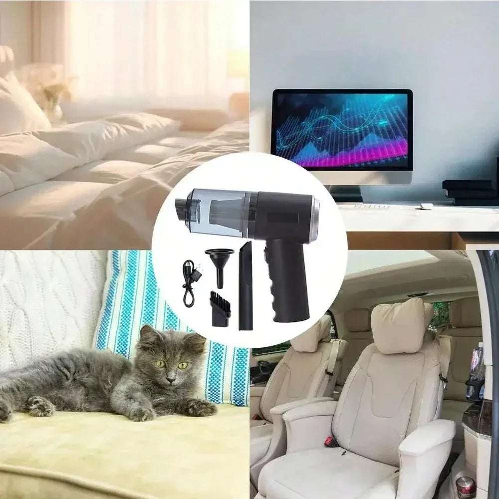 High Power 3-in-1 Suction & Blowing Vacuum Combination USB Rechargeable Household Vacuum Cleaner