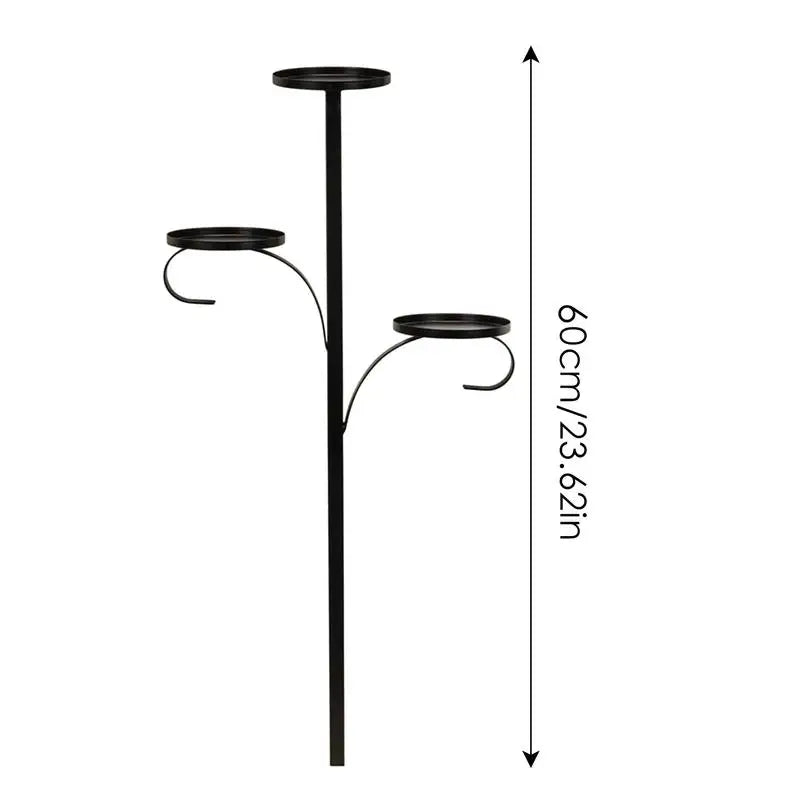 Black Iron Candle Holder