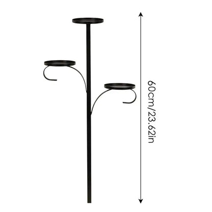 Black Iron Candle Holder