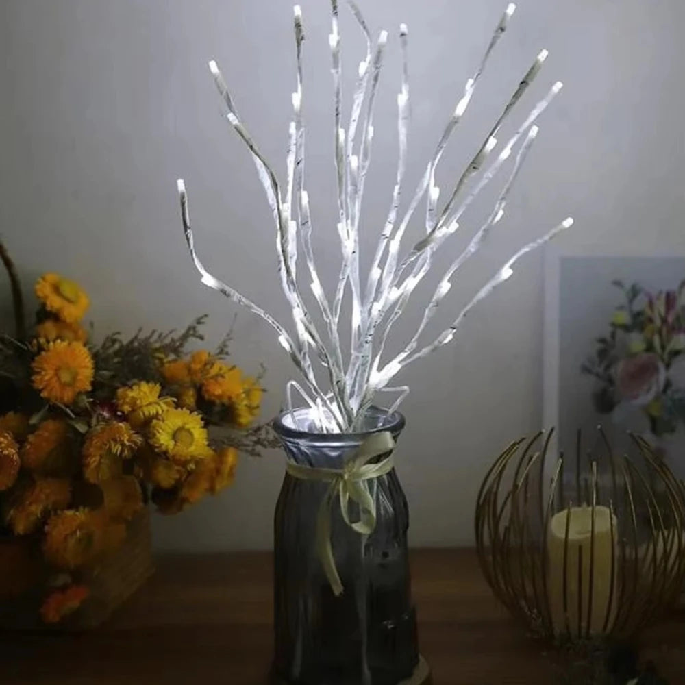 Birch Branch LED Festive Battery Operated Twig Outdoor Christmas Lights