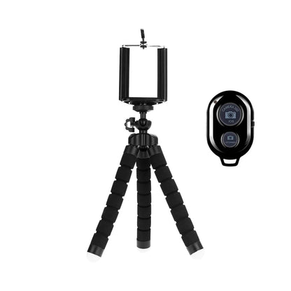 Portable Phone Tripod - Adjustable Mini Octopus Stand with Clip Holder for Smartphones and Cameras