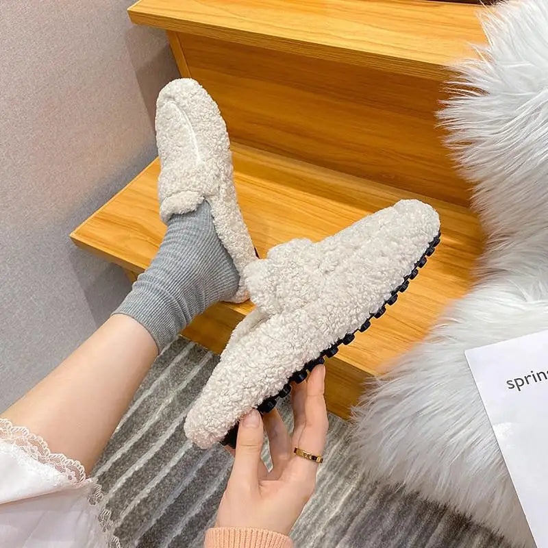 Ember's Cozy Curly Lambwool Loafers
