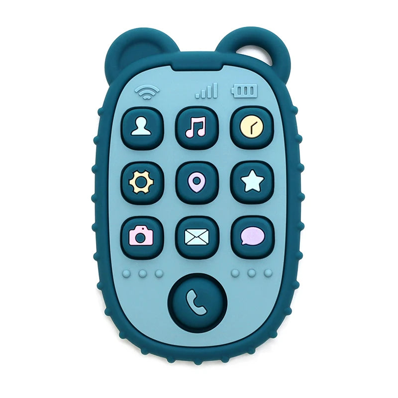 Chewable Baby Phone Toy – Soft Teether & Learning Fun for Infants