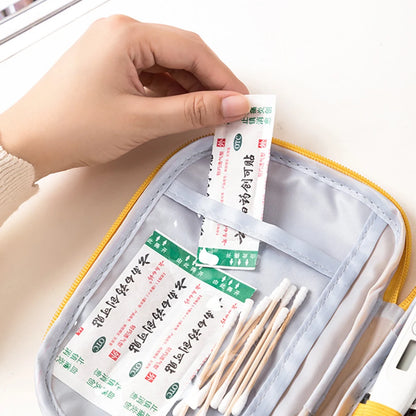 Portable Small First Aid Bag Kit Travel Outdoor Camping Emergency Medicine Storage Bag Home Easy Carrying Medical Storage Bag