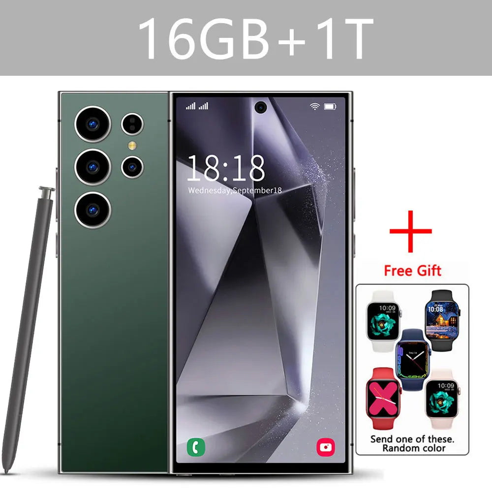 S24 Ultra Smart Mobile Phones Smartphone 5G Dual SIM Snapdragon 8 gen 3 Cell Phone 16G 1TB Android Global Version Cellphones