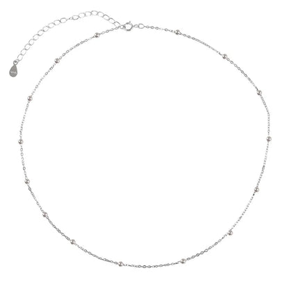 Gold ball bead necklace