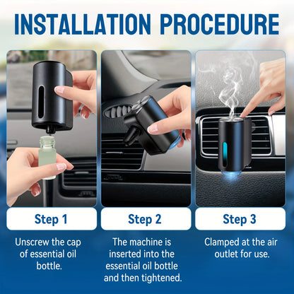 Car Air Freshener Electric Auto Aroma Diffuser Car Air Vent Essential Oil Mist Humidifier Fragrance Diffuser Aromatherapy