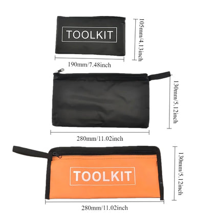 Multi-function OXFORD CLOTH Tool Waist Bag Portable Hardware Toolkits Waterproof Tool Bag High Quality Zipper Canvas Organizer