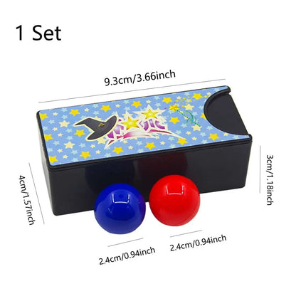 1pc New Funny Gadgets Kids Toys Changeable Magic Box Turning the Red into the Blue Ball Props Tricks Classic
