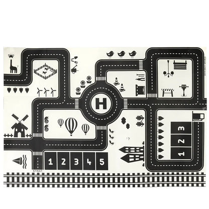 Deluxe Kids City Traffic Rug – Interactive Car Play Mat