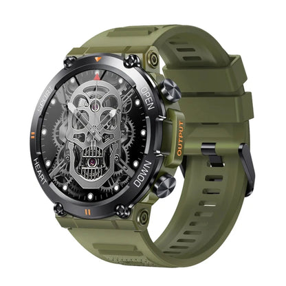 MEVADEN Steel 1.39 Bluetooth Call Smart Watch Men Sports Fitness Tracker Watches IP67 Waterproof Smartwatch for Android IOS K52