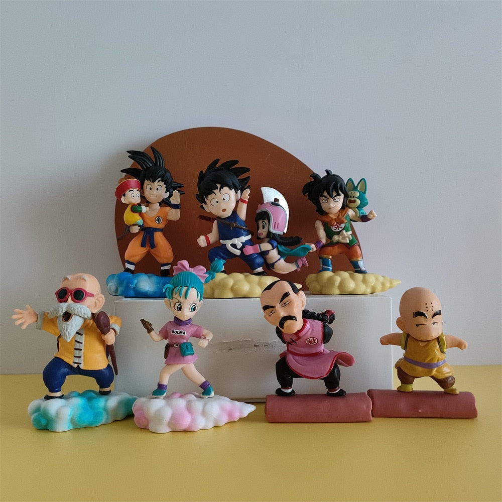 Dragon Ball Z Super Saiyan Son Goku Son Gohan Vegeta Broly Piccolo Majin Buu Action Figure Set Anime Figurines Model Gifts Toys