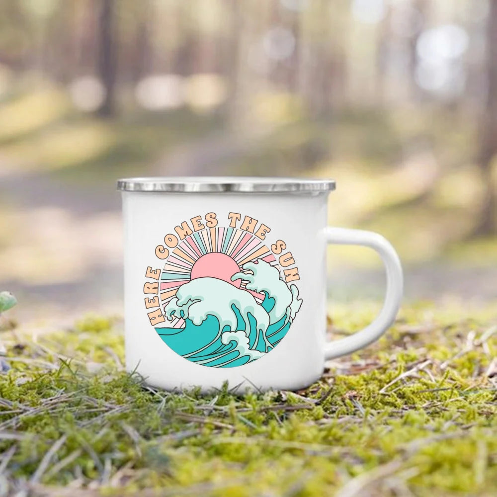 Nature's Adventure Enamel Mug: The Essential Companion for Outdoor Lovers