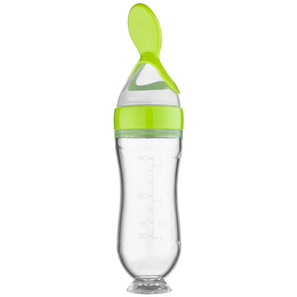 Baby Silicone Squeezing Feeding Bottle – Easy & Mess-Free Feeding!
