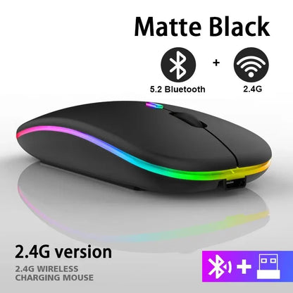 Smooth Wireless Mouse RGB Bluetooth Mouse - Sleek & Responsive