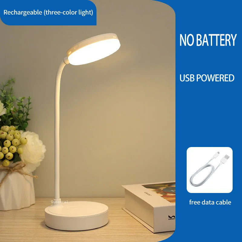 USB Rechargeable LED Desk Lamp – Foldable & Eye Protection Night Light