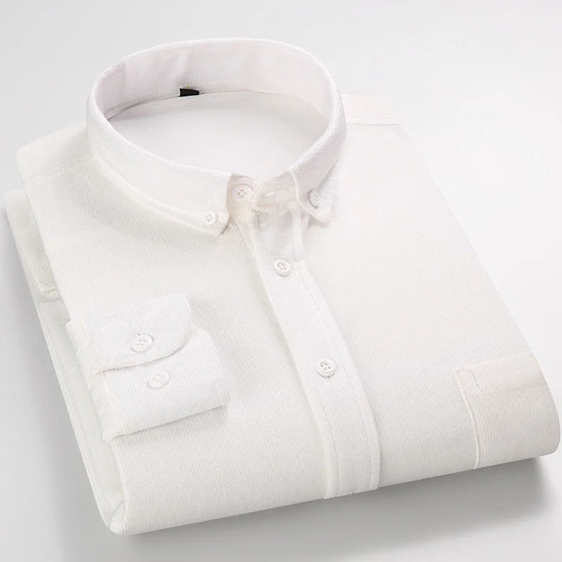 Harrison Fine Wale Cotton Corduroy Button-Up Shirt