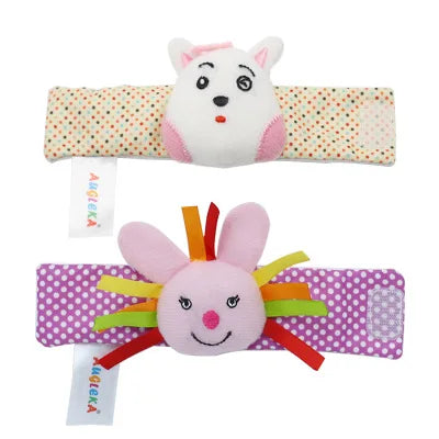 Games Plush Rattle Socks Stuffed Animal Wrist Rattle Baby Toys 0 3 6 12 Months