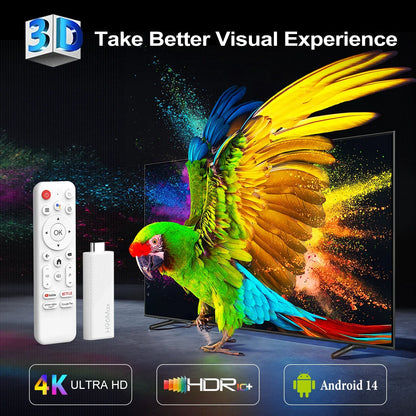 H96 MAX H313 Mini TV Stick Android 14 Smart TV Box Android14 2GB 16GB 8GB Wifi6 BT 4K HD Google Voice Media Player