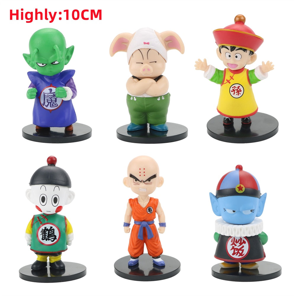 Dragon Ball Z Super Saiyan Son Goku Son Gohan Vegeta Broly Piccolo Majin Buu Action Figure Set Anime Figurines Model Gifts Toys